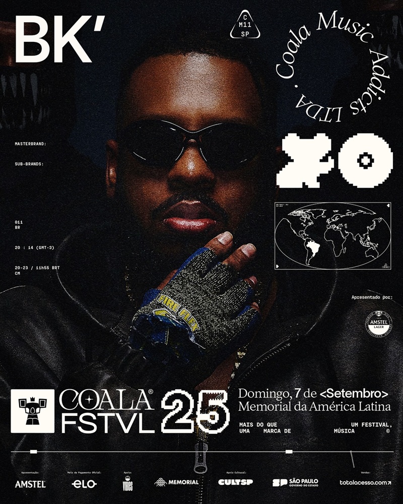 Imagem JPG, Coala Festival anuncia BK', em melhor fase da carreira, como atração de sua 11ª edição