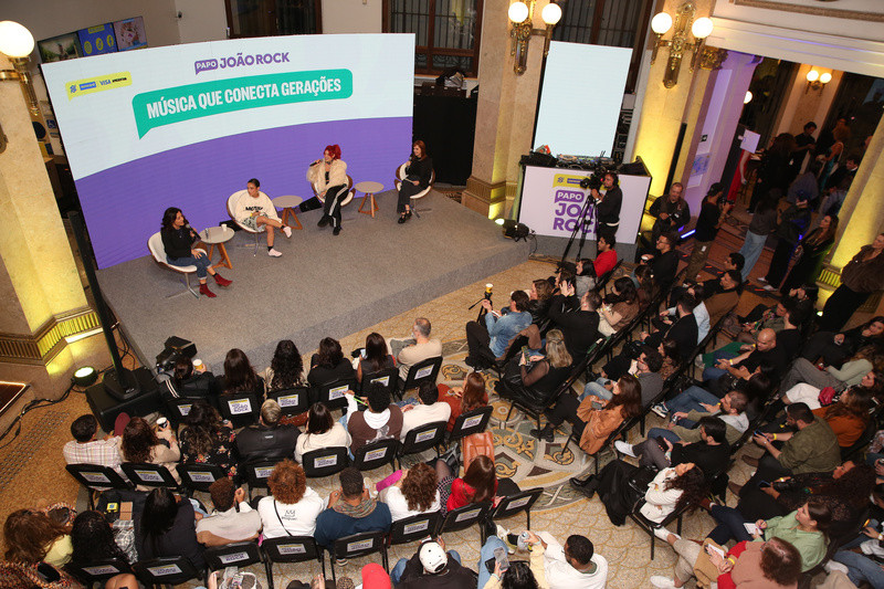 Papo João Rock em São Paulo aconteceu nesta terça-feira, 13, no CCBB SP (Denilson Santos e Paduardo )