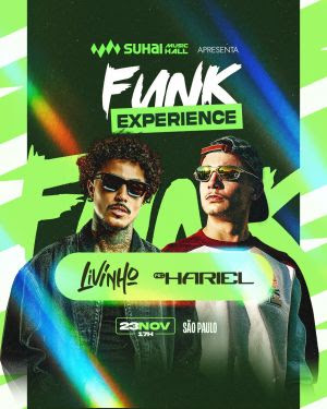 Imagem JPG, MC LIVINHO e MC HARIEL chegam ao palco da SUHAI MUSIC HALL em novembro